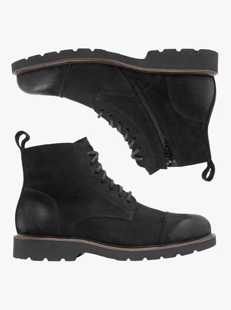 Schwarze Nubuk-Stiefel