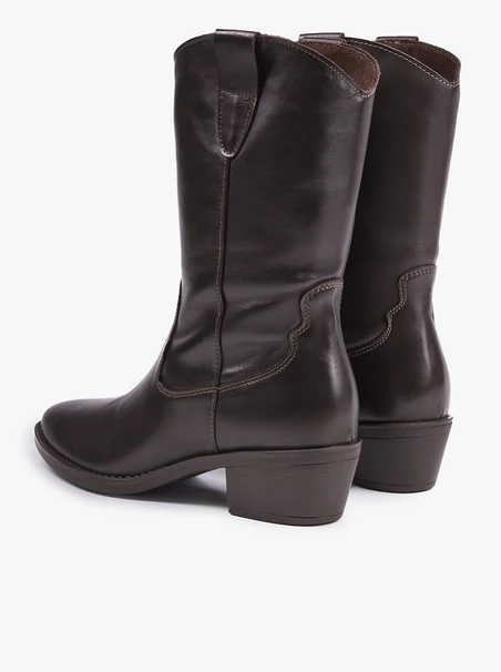 Dunkelbraune Cowboystiefel