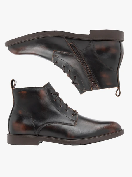 Braune Lederstiefel