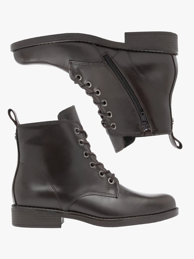 Braune Vollnarbenlederstiefel