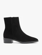 Schwarze Veloursstiefel