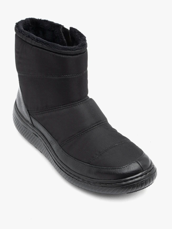 Schwarze Lederstiefel