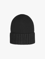 Schwarze Wintermütze