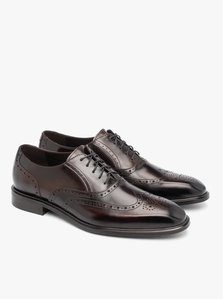 Dunkelbraune elegante Halbschuhe