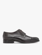 Braune elegante Halbschuhe aus Glattleder