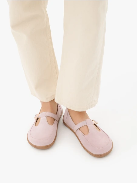 Rosa Barfuß-Ballerinas