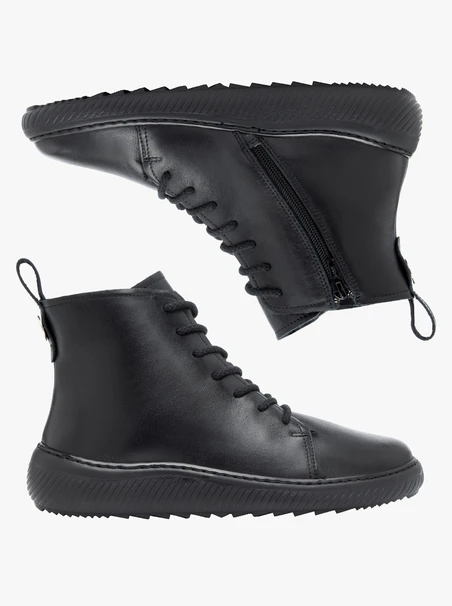 Schwarze Barfuß-Stiefel