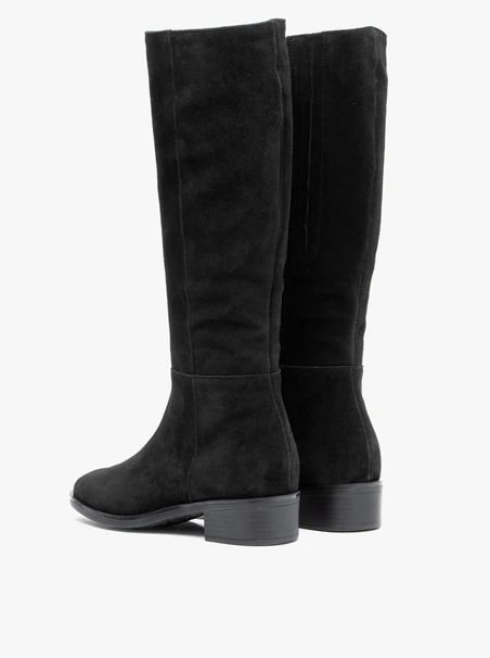 Schwarze Stiefel mit schmalem Schaft