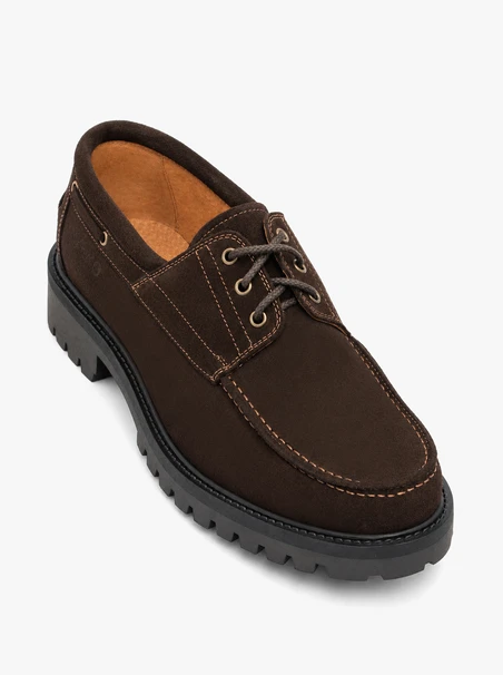 Dunkelbraune Boat-Shoes