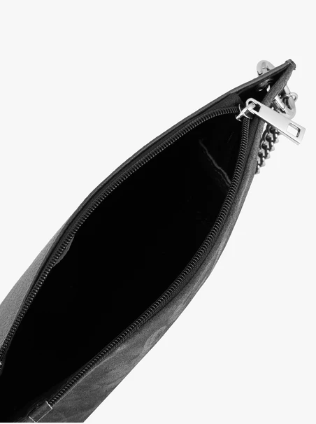 Dunkelgraue Handtasche