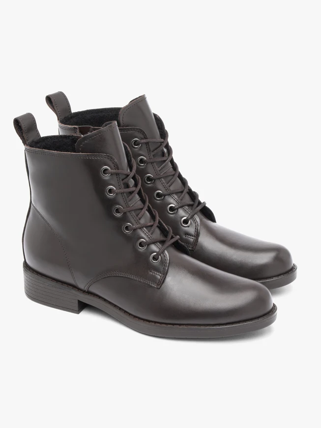 Braune Vollnarbenlederstiefel