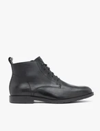 Schwarze Lederstiefel