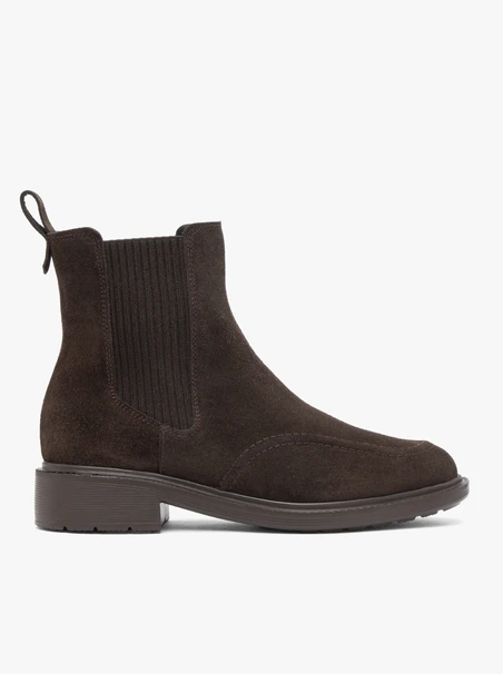 Braune Velours-Pantoffeln