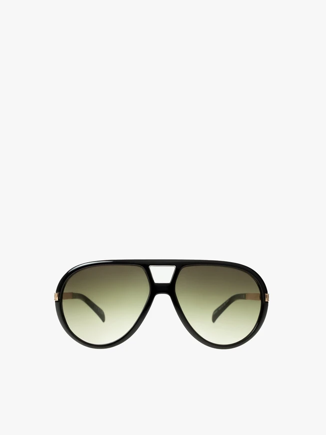 Schwarze Unisex-Fliegerbrille