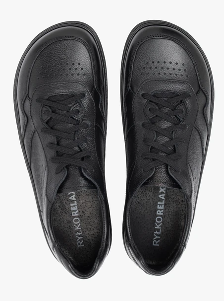Schwarze Barfuß-Halbschuhe