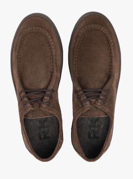 Dunkelbraune Schnürhalbschuhe