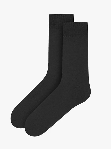 Schwarze Socken aus 80 % Merinowolle
