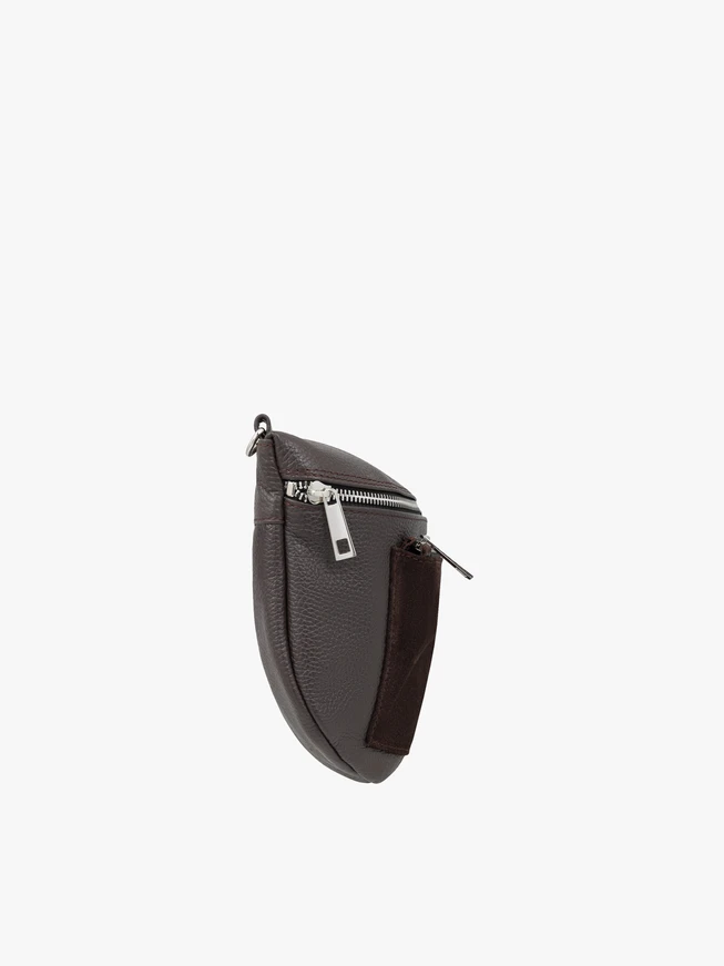 Dunkelbraune Gürteltasche