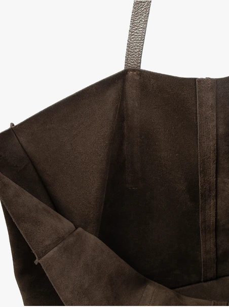 Große braune A4-Ledertasche