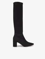 Schwarze Gummistiefel mit schmalem Schaft