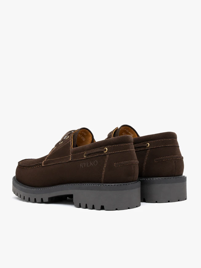 Dunkelbraune Boat-Shoes