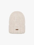 Beige Mütze mit Wollanteil