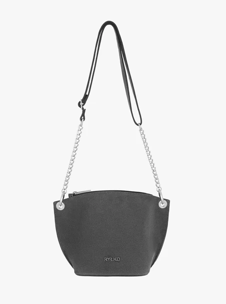 Dunkelgraue Handtasche