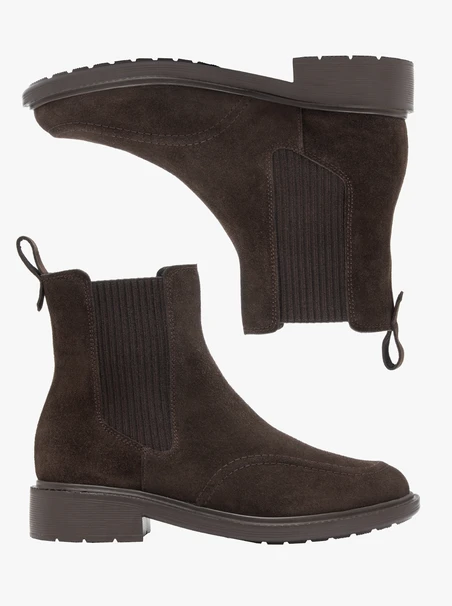 Braune Velours-Pantoffeln