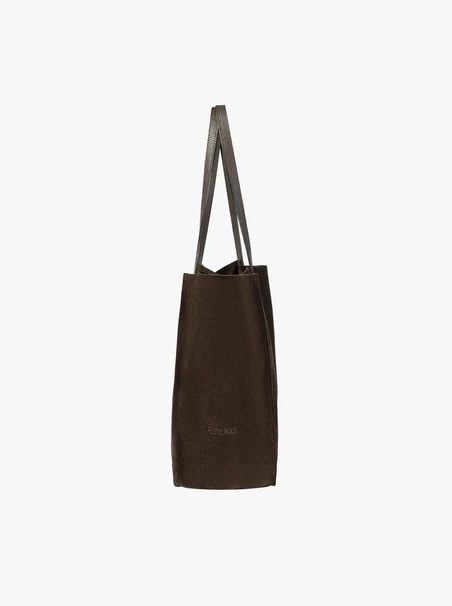 Große braune A4-Ledertasche