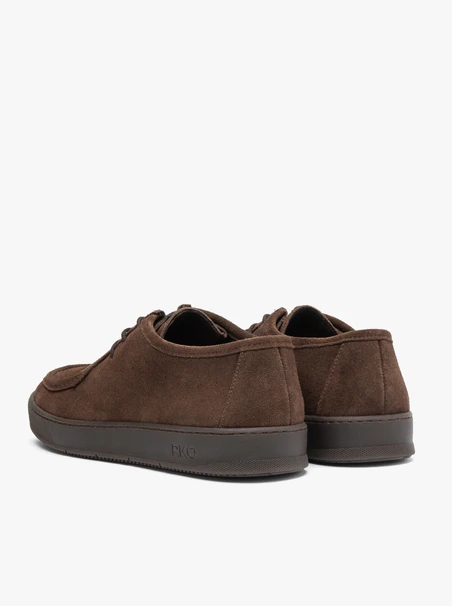 Dunkelbraune Schnürhalbschuhe