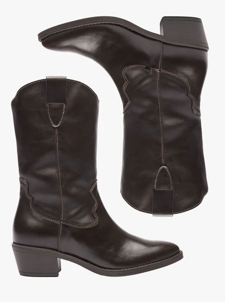 Dunkelbraune Cowboystiefel