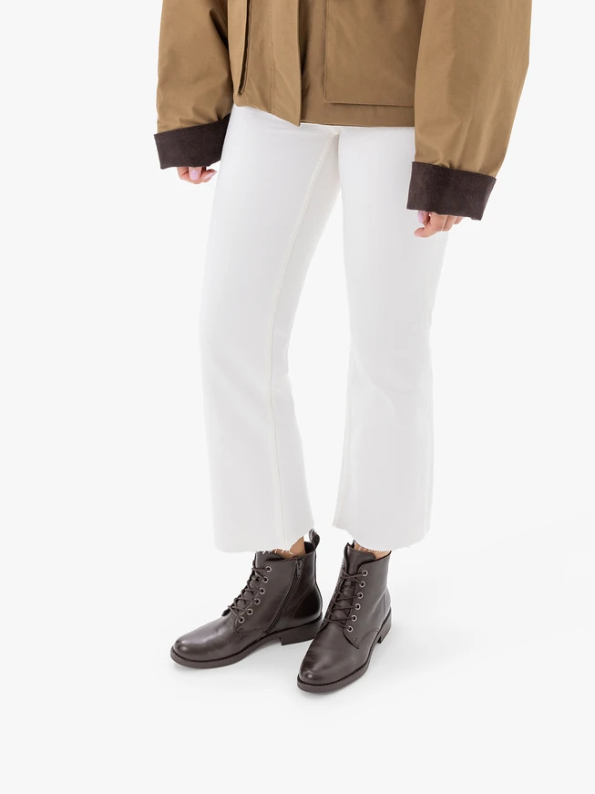 Braune Vollnarbenlederstiefel