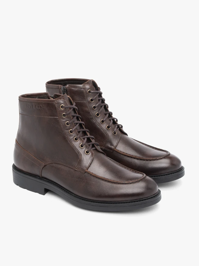 Dunkelbraune elegante Stiefeletten