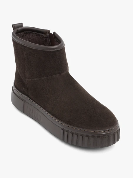 Dunkelbraune Mukluk-Schneestiefel