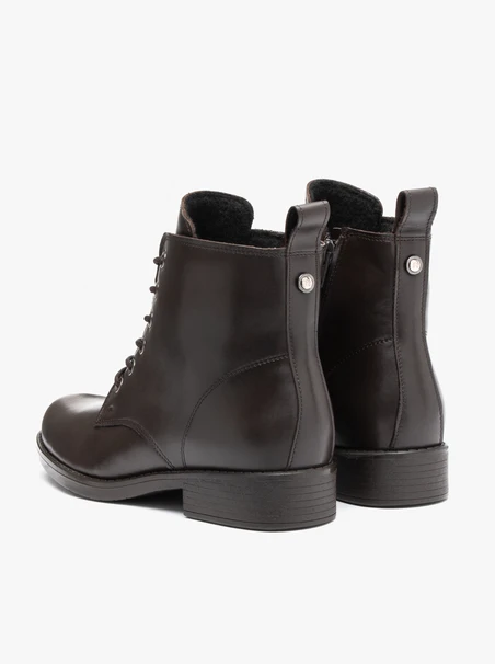 Braune Vollnarbenlederstiefel