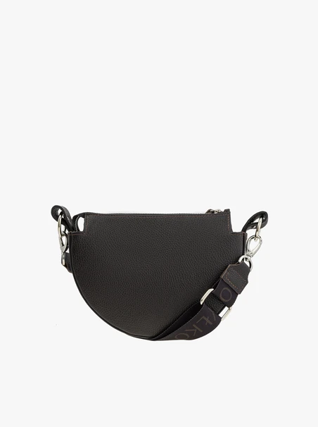Dunkelbraune Crescent-Handtasche