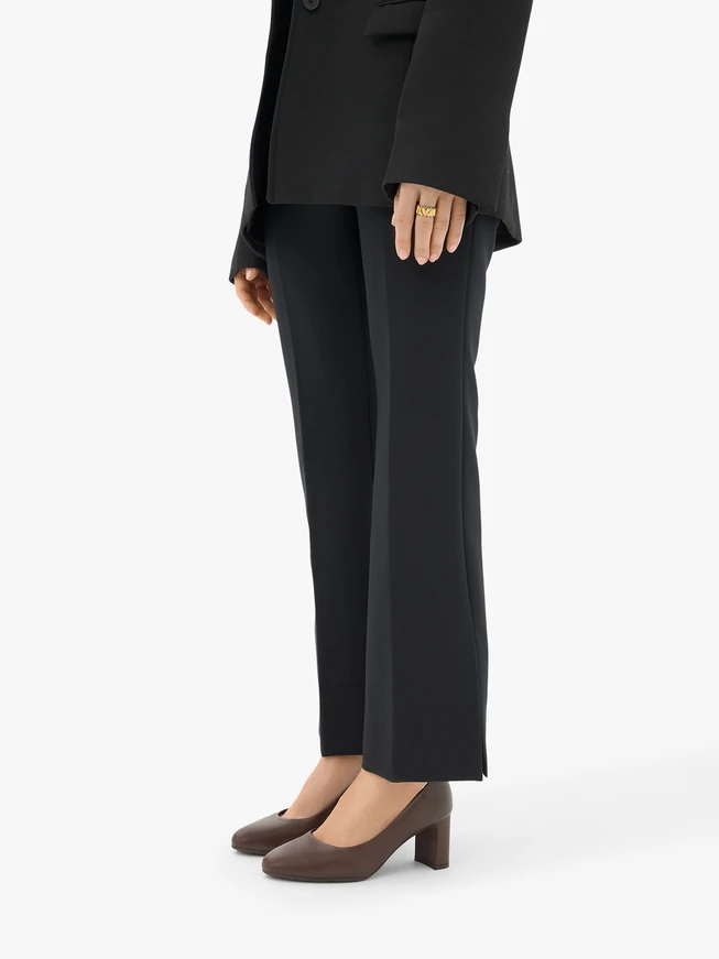 Braune Pumps mit hohem Absatz