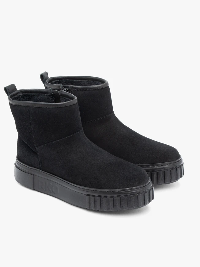Schwarze Mukluk-Schneestiefel