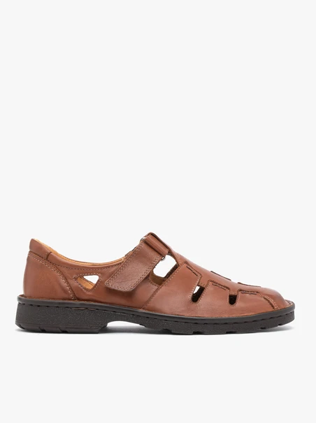 Braune Herren-Sandalen