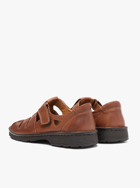 Braune Herren-Sandalen