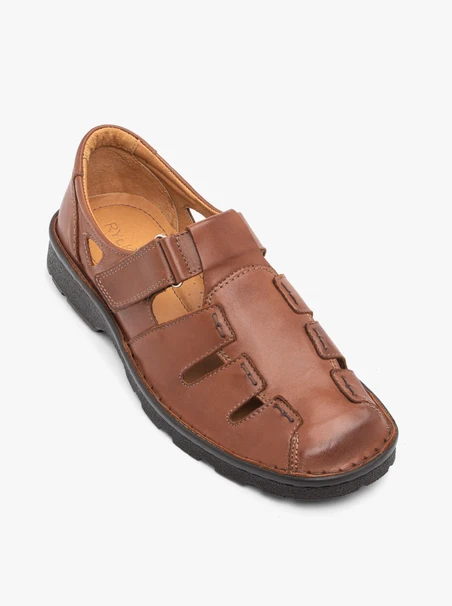 Braune Herren-Sandalen